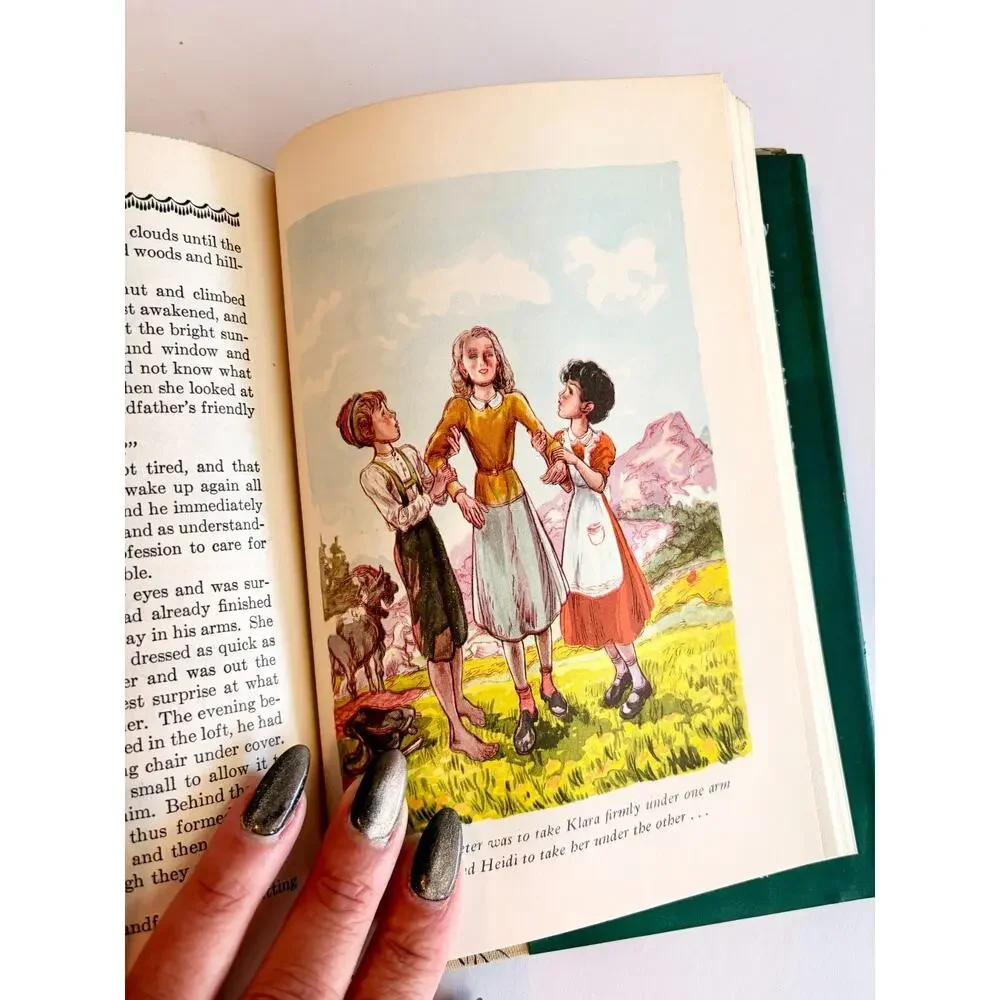 Heidi Johanna Spyri Illustrated Junior Library Grosset Dunlap 1945 HC